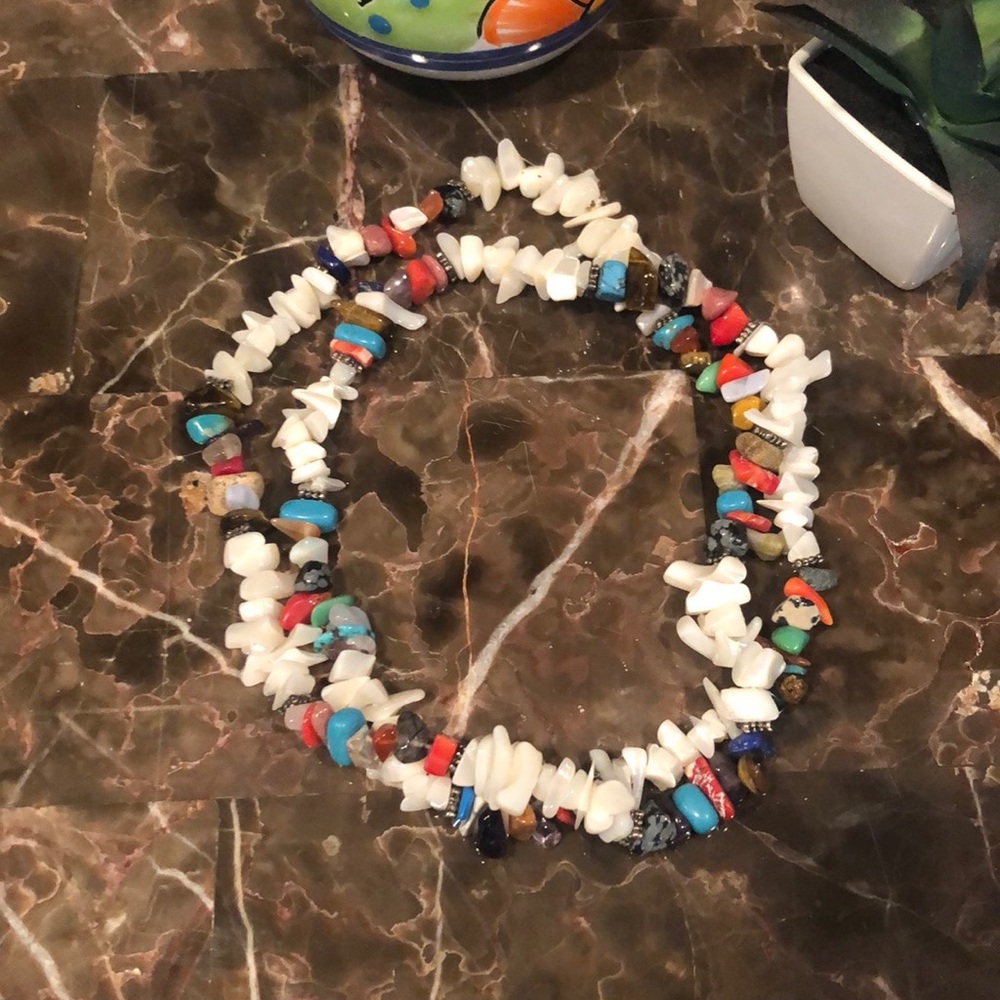 Multi Colored Stone Necklace. - image 1